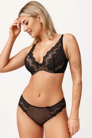 Azal Wera Biustonosz półusztywniany, czarny