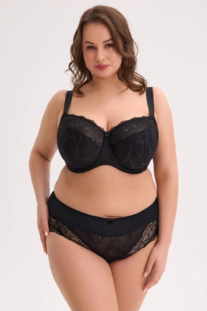 Gaia 594M Sandy Maxi Biustonosz półusztywniany, czarny 3