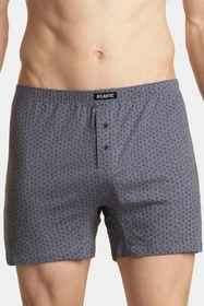 Atlantic 2MBX-013/06 2-pak Majtki bokserki, szary/czarny