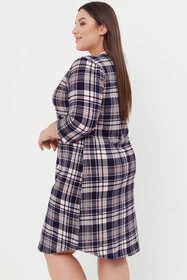 Italian Fashion Dona r.3/4 Nocna koszula, druk/granat