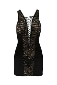 Casmir Lara chemise Nocna komplet koszulka + stringi, black