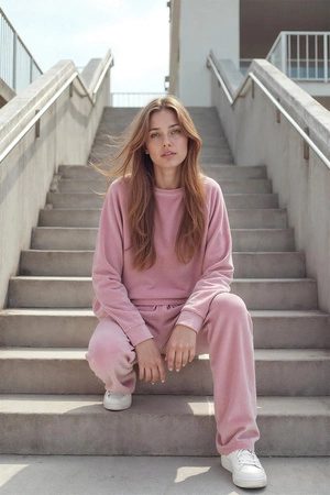 Vivisence 9005 Bluza nierozpinana, pudrowy róż