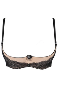 Axami V-9891 Biustonosz półbiustonosz, beżowo-czarny