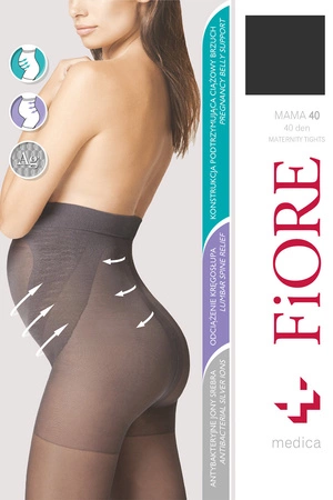 Fiore Mama 40 den M5209 Wyrób pończoszniczy rajstopy, black