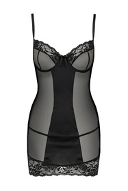 Avanua Melek chemise Nocna komplet koszulka + stringi, black