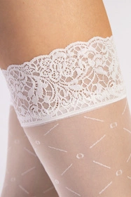 Fiore Enchante 20 DEN O4114 Wyrób pończoszniczy pończochy samonośne, off white