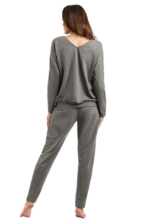 Italian Fashion Karina dł.r. dł.sp. Dres homewear, śr.melanż