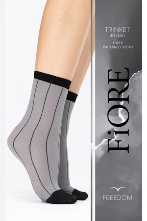 Fiore Trinket 40 DEN G1133 Wyrób pończoszniczy skarpetki, grey
