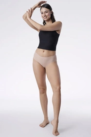 Julimex Simple panty Majtki figi, ciemny beż