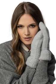 Vivisence 7097Kmpl Komplet kaptur+rękawiczki, jasnoszary