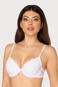 Róża Carmen Biustonosz push-up, biały