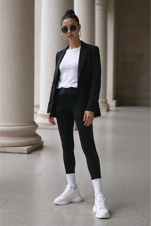 Vivisence 8501 Legginsy klasyczne, czarny