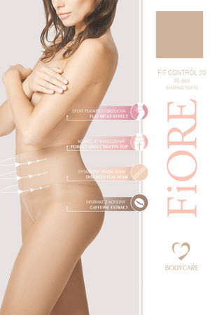 Fiore Fit Control 20 den M5204 Wyr�b po�czoszniczy rajstopy, natural