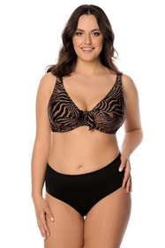 Vivisence 3203 Kostium kąpielowy biustonosz miękki, brązowo-czarny