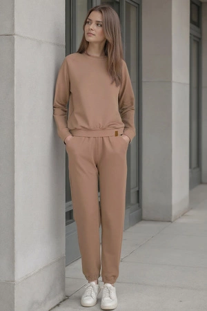 Vivisence 9004 Bluza nierozpinana, beżowy