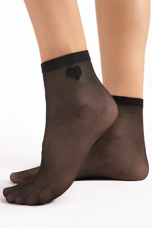 Fiore Cupido 20 DEN G1191 Wyrób pończoszniczy skarpetki, black