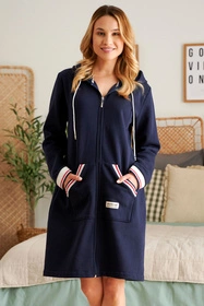 Doctor Nap SMZ.4508 Nocna szlafrok, navy blue