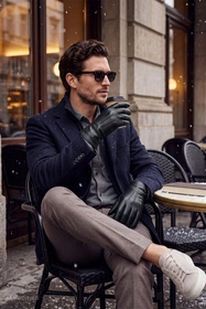 Vivisence MR7201 Rękawiczki skórzane, black