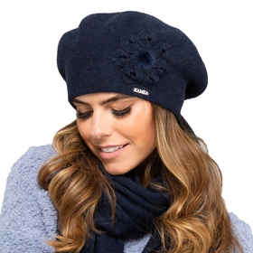 Kamea Sewilla Nakrycie głowy beret, granat