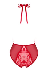 Obsessive Dagmarie teddy Body sexy, czerwony