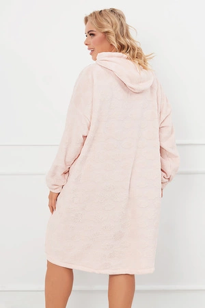 Italian Fashion Runa dł.r. Nocna szlafrok, druk/róż