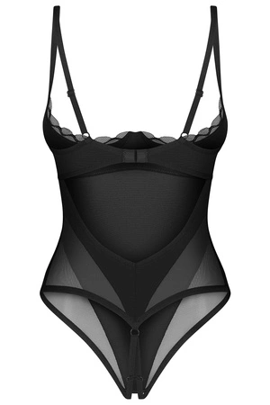 Obsessive Stelisa crotchless teddy Body sexy, czarny