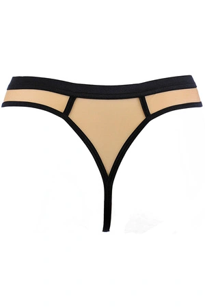 Axami V-11838 Majtki stringi, wzór-czarny