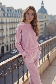 Vivisence 9005 Bluza nierozpinana, pudrowy róż