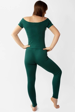 Dkaren Bayo-Kpl Komplet legginsy + bluzka, zielony