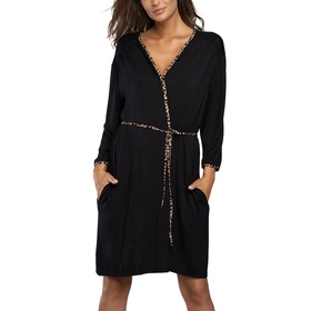 Italian Fashion Eila r.3/4 Nocna szlafrok, czarny