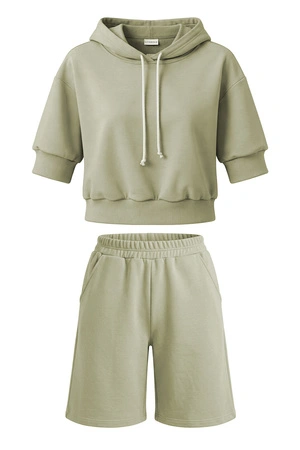 Vivisence 9210kmpl Komplet szorty + bluza, oliwkowy