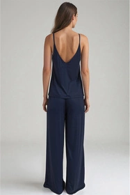 Vivisence 2046 Nocna komplet top + spodnie, granatowy