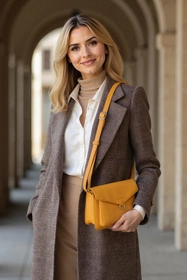 Vivisence T0003 Torebka na ramię, żółty