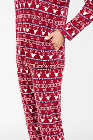 Italian Fashion Islandia dł.r. dł.sp. Dres homewear, bordo