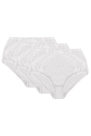 Mitex Aga 3-pak Majtki wysokie figi, bia�y