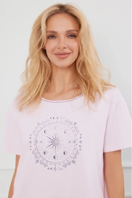 Italian Fashion Arugia kr.r. Nocna koszula, róż