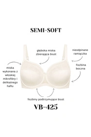 Vena VB-425 Biustonosz półusztywniany, ecru