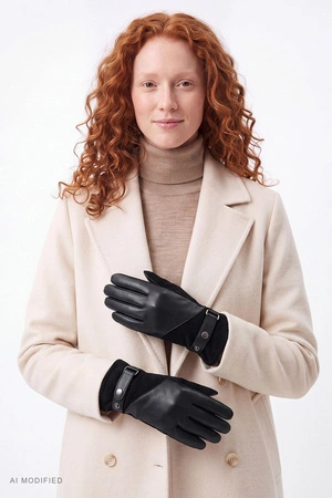 Vivisence 7224 Rękawiczki dzianinowe, black