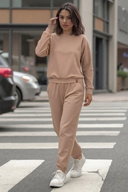 Vivisence 9004 Bluza nierozpinana, beżowy