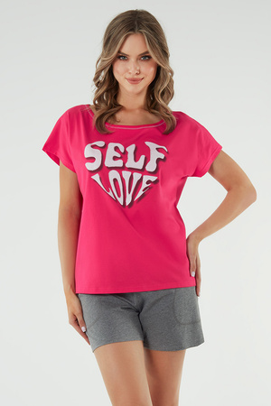 Italian Fashion Selfie kr.r. kr.sp. Nocna pi�ama, amarant/melan�