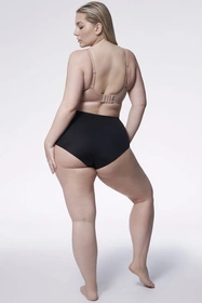 Julimex Opal panty Majtki wysokie figi, czarny