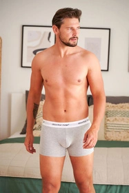 Doctor Nap BOX.5277 3-pack Majtki bokserki, black/melange/red