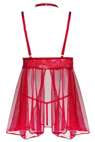 Beauty Night Milana babydoll BN6759 Nocna koszulka, cherry