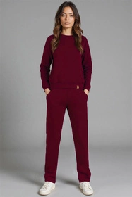 Vivisence 9205kmpl Komplet bluza+spodnie, bordowy