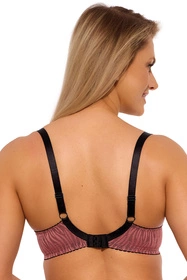 Gaia 1259 Lise Biustonosz półusztywniany, morelowo-czarny