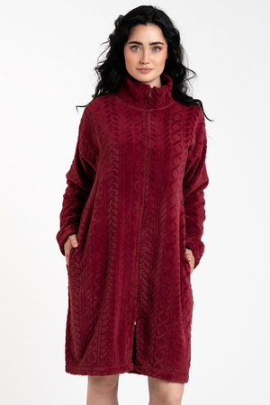 Italian Fashion Rena d�.r. Nocna szlafrok, bordo