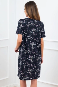 Italian Fashion Celestina kr.r. Nocna koszula, druk/granat