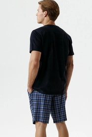 Atlantic NMP-401 Nocna piżama, granat/denim
