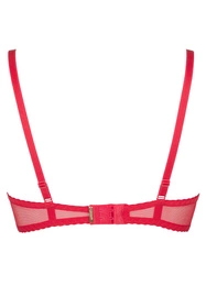 Axami V-6441 Magenta Biustonosz półbiustonosz, czerwony