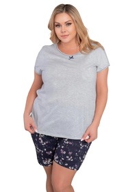 Italian Fashion Celestina kr.r. kr.sp. Nocna piżama, j.melanż/druk